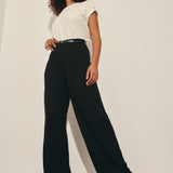 Calça feminina alfaiataria Anna Feminina - Preto