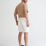 BERMUDA RETA CHINO MASCULINO OFF WHITE