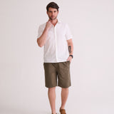 BERMUDA COM ELÁSTICO MASCULINA VERDE MILITAR
