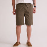 BERMUDA COM ELÁSTICO MASCULINA VERDE MILITAR
