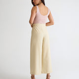 CALÇA FEMININA CROPPED CÓS ELÁSTICO
