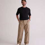 CALÇA BAGGY ALFAIATARIA MASCULINA KAKI