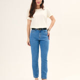 CALÇA MOM FEMININA CLARO