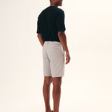 BERMUDA RETA EM SARJA  MASCULINA KAKI CLARO