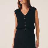 Shorts Saia Alfaiataria Feminino - Preto