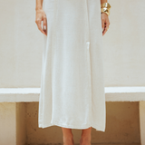 Saia Midi Feminino - Natural