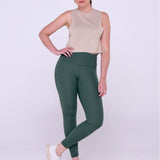 CALÇA LEGGING FITNESS FEMININA VERDE MILITAR