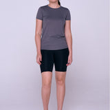 BERMUDA FITNESS FEMININA PRETO