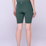 BERMUDA FITNESS FEMININA VERDE MILITAR