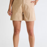 Bermuda de Sarja com Cinto - Kaki