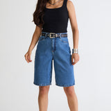 Bermuda Wide  - Jeans Medio