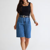 Bermuda Wide  - Jeans Medio