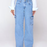 Calça Wide Leg Cargo