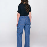 Calça Wide Leg Cargo