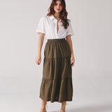 SAIA MIDI TRÊS MARIAS FEMININO DARK OLIVE