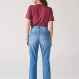 Calça Mom Feminina Jeans Cintura Alta