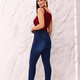Calça Skiny Confort Feminina - Jeans Escuro