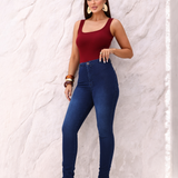 Calça Skiny Confort Feminina - Jeans Escuro
