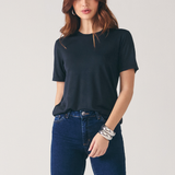 Camiseta de Malha Feminina - Preto