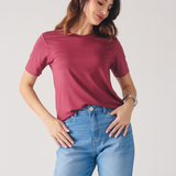 Camiseta de Malha Feminina - Vinho