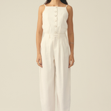 Calça Feminina Ballon Alfaiataria  Off White