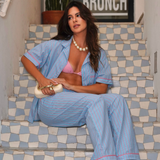 CALCA FEMININA ELASTICO FEMININO - AZUL