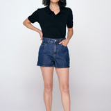 SHORTS MOM FEMININO - ESCURO