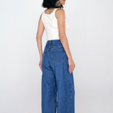 CALCA BAGGY FEMININO - SKY