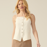 Colete Alfaiataria Feminino - Off White