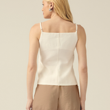 Colete Alfaiataria Feminino - Off White