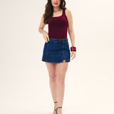 SHORTS SAIA FEMININO ESCURO