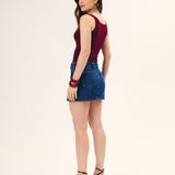 SHORTS SAIA FEMININO ESCURO