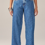 Calça Baggy Feminina - Jeans Médio