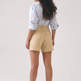 Shorts Feminino de Sarja Areia