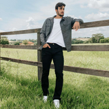 Calça Slim Masculina Preta