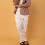 Calça Jogger de Sarja Sem Punho