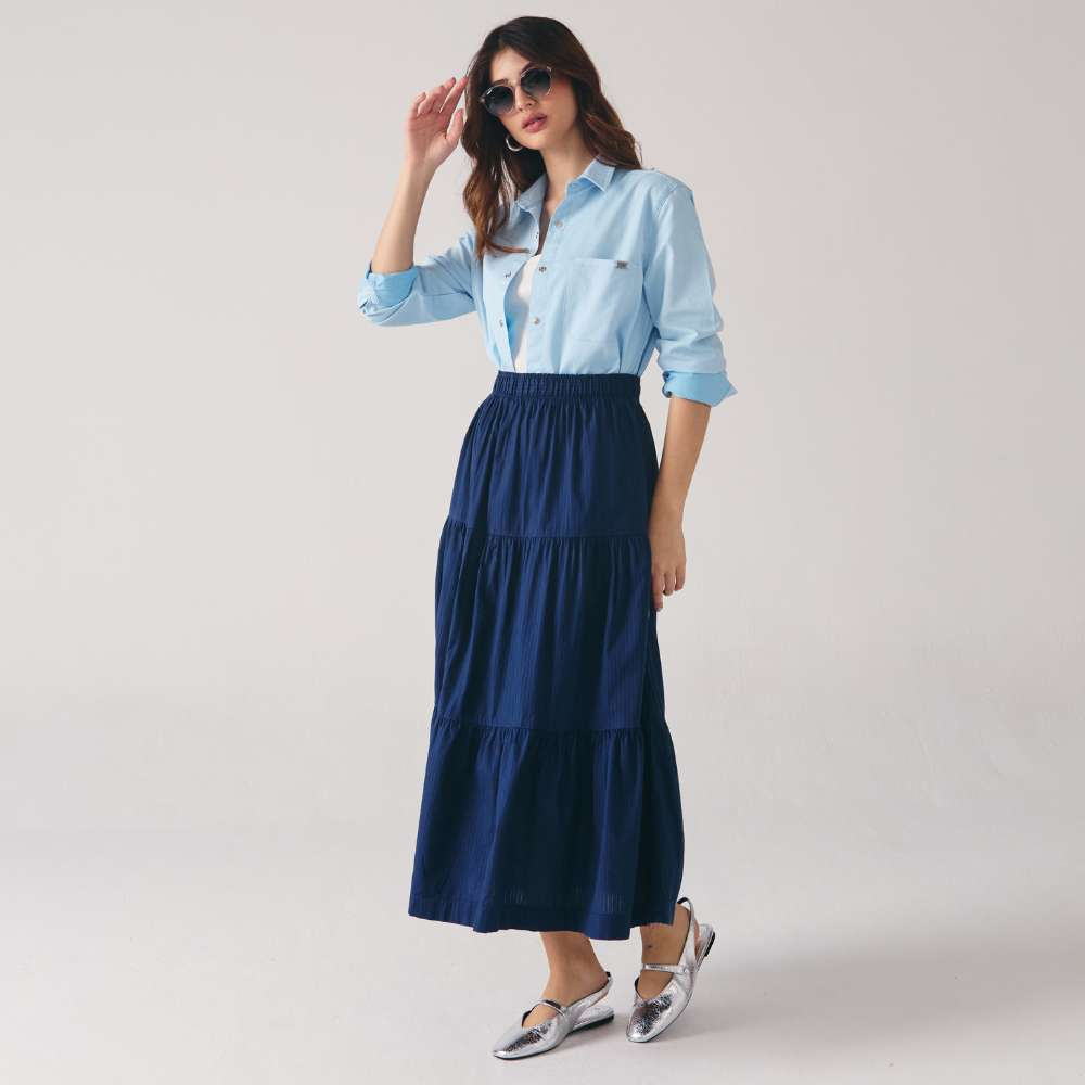 Saia Longa de Algodão Marias