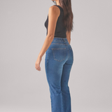 Calça Feminina Reta - Jeans Médio