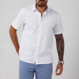 Bermuda Reta em Sarja Masculina