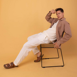 Calça Jogger de Sarja Sem Punho