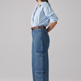 Calça Wide Leg Cargo