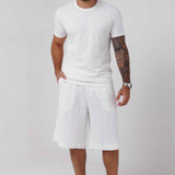 Camiseta Básica de Algodão Manga Curta