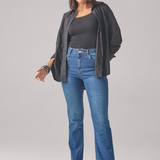 Calça Feminina Reta - Jeans Médio