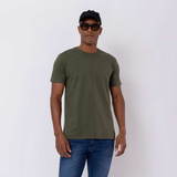 Camiseta Básica de Algodão Manga Curta