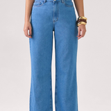 Calça Jeans Wide Leg Feminina