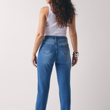 Calça Reta Jeans Feminina Blumenau - Jeans Médio