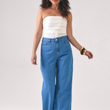 Calça Jeans Wide Leg Feminina
