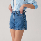 Short Feminino Jeans com Regulador