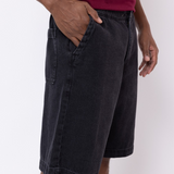 Bermuda Jeans Skater Preto