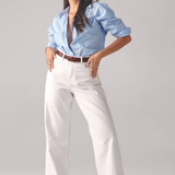 Calça Wide Leg Rio Off Whitte